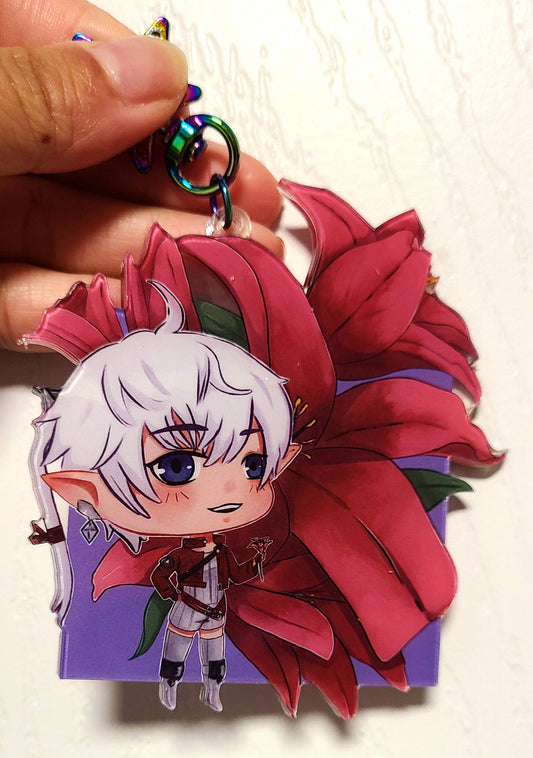 Alisaie Lilies Acrylic Key Charms