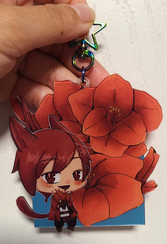 G'raha Tia Gladiolus Acrylic Key Charms