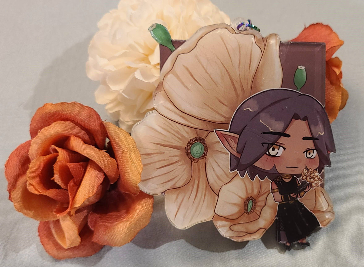 Urianger Poppy Acrylic Key Charms