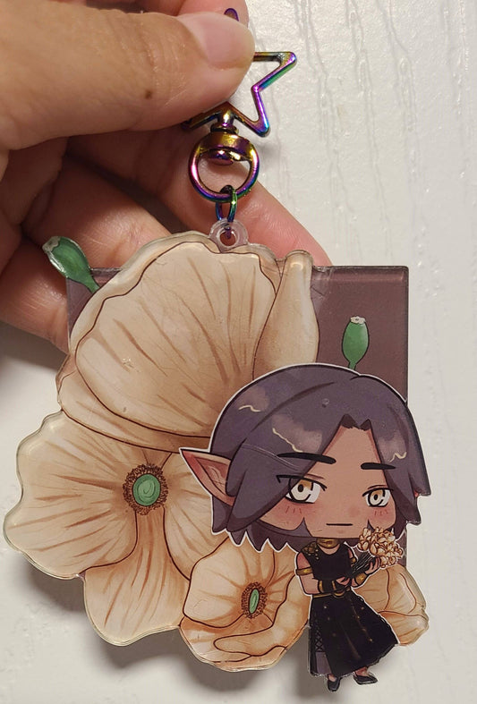 Urianger Poppy Acrylic Key Charms