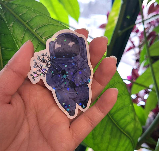 Astronaut Baby Breathe Flowers