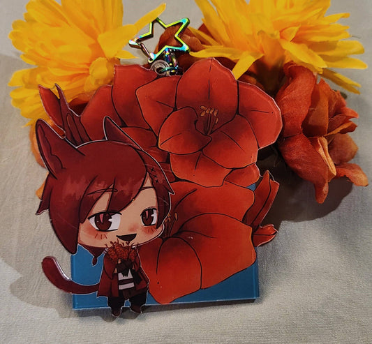 G'raha Tia Gladiolus Acrylic Key Charms