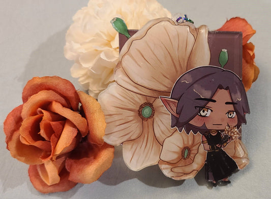 Urianger Poppy Acrylic Key Charms